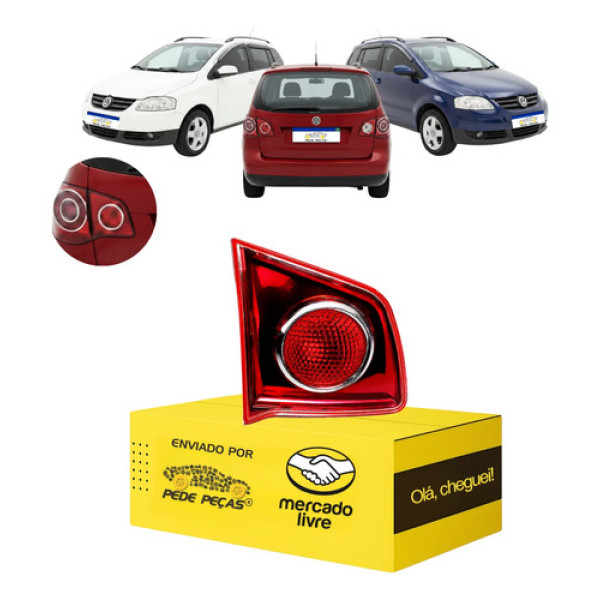 Lanterna Tampa Malas Vw Spacefox 2006 A 2010 Vermelho Le Esquerdo/motorista Vermelho