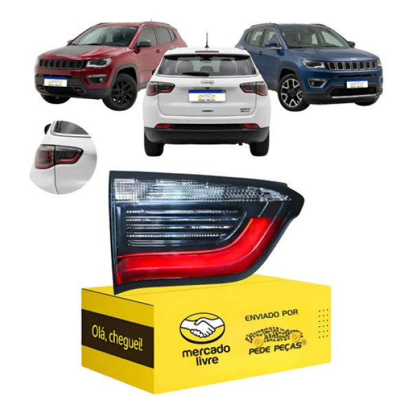 Lanterna Jeep Compass 2017 2018 2019 2020 2021 C/led Novo Le Esquerdo/motorista Vermelho