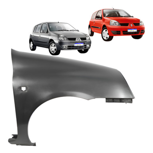 Paralama Renault Clio 2004 2005 2006 2007 2008 A 2011 L.d  Direito Preto
