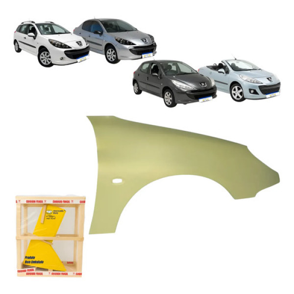 Paralama Peugeot 206 2000 01 02 03 04 05 06 A 2010 Ld