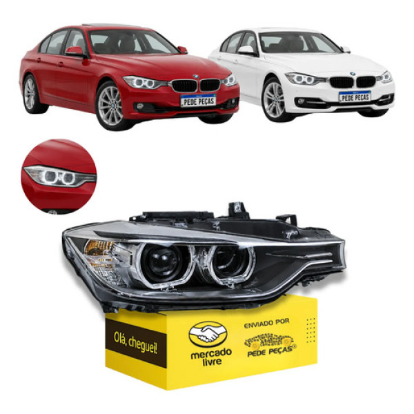 Farol Xenon Led Bmw 316i 320i 328i 335i 2013 2014 2015 F30 Direito/passageiro