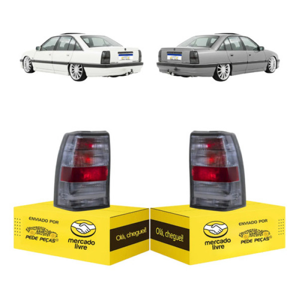 Par Lanterna Chevrolet Omega 1992 1993 94 95 96 97 1998 Fume Ambos Lados Fumê