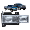 Farol Gm Silverado Superior 1993 94 95 96 97 98 99 A 2001 Ld Direito/passageiro