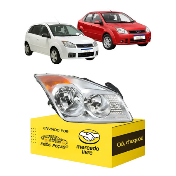 Farol Ford Fiesta 2008 2009 2010 Novo