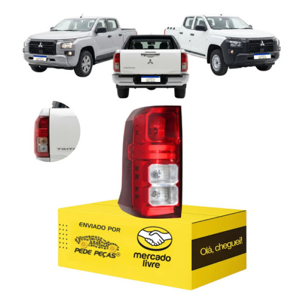 Lanterna Sinaleira Mitsubishi Triton Gls 2026 2027 S/led L.e Esquerdo/motorista Vermelho