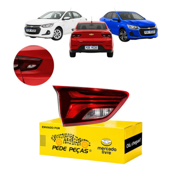 Sinaleira Traseira Tampa Onix Plus 2020 21 A 2025 S/led Le Esquerdo/motorista