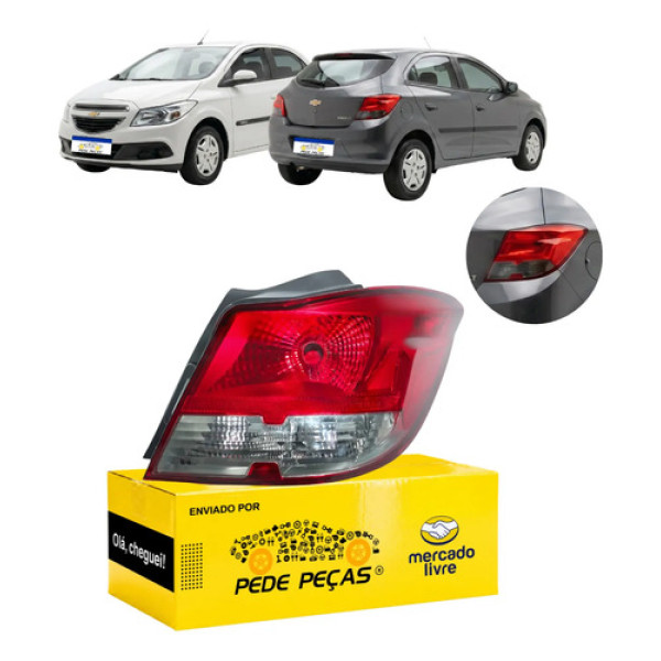 Lanterna Sinaleira Gm Onix 2012 A 2016 Lt Ltz Ls Joy Fumê Direito/passageiro Vermelho