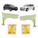 Par Paralama Fiat Stilo 2003 A 2011 Sporting Connect Novo