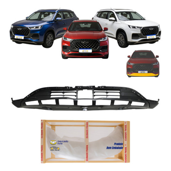 Spoiler Dianteiro Chery Tiggo 8 Pro 2023 2024 2025 2026 Preto