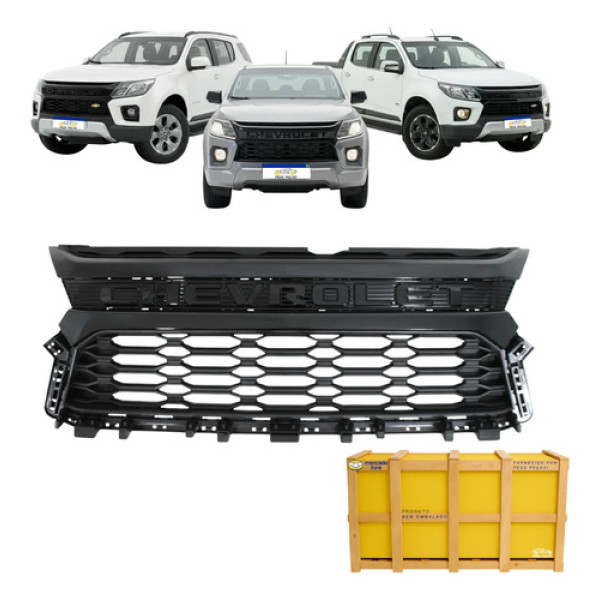 Grade Central Gm S10 Trailblazer 2021 22 23 2024 Z71 Ls Lt Preto Brilhante