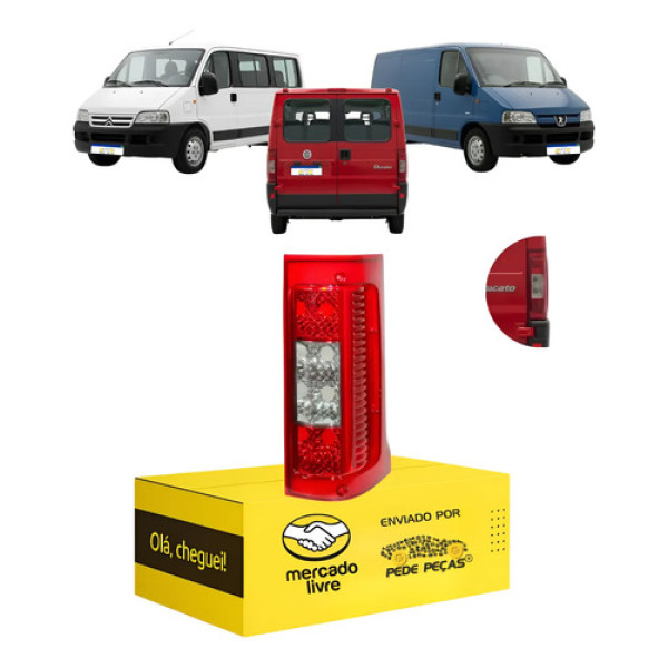 Lanterna Jumper Boxer Ducato 08 09 10 11 12 A 2017 Fume Ld Direito/passageiro Vermelho
