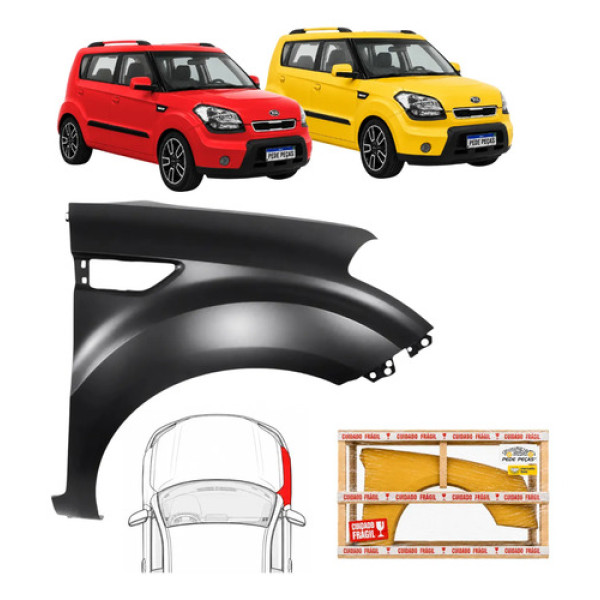 Paralama Kia Soul 2009 2010 2011 2012 2013 2014 Ex Ld