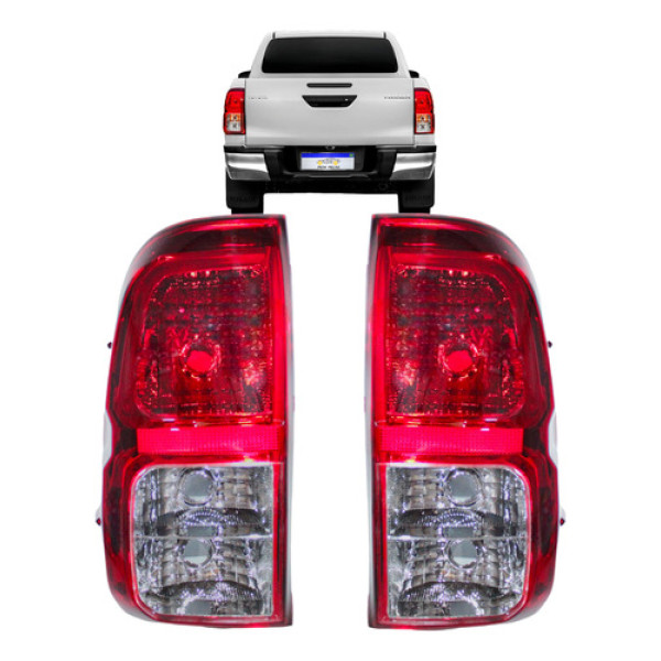 Par Lanterna Toyota Hilux 2016 2017 2018 2019 2020 Novo Direito Vermelho