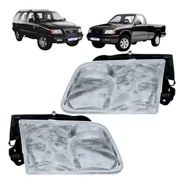 Farol Chevrolet S10 Blazer 1995 A 2000 Std Dlx Executive