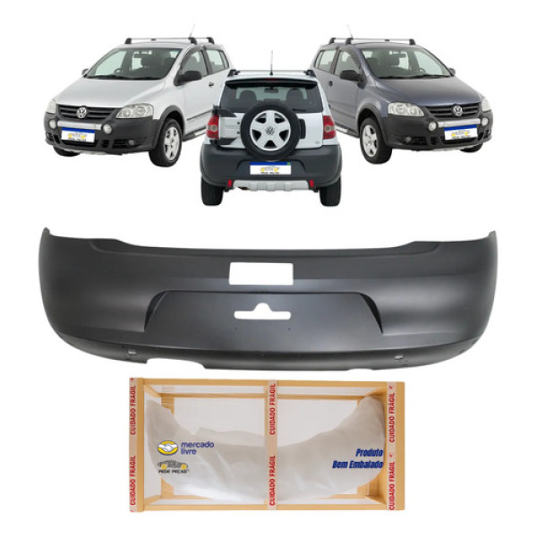 Parachoque Traseiro Volkswagen Crossfox 2008 2009 2010 Novo
