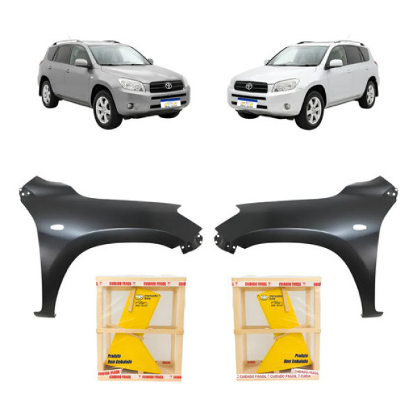 Paralama Toyota Rav4 Full 2006 2007 2008 Novo Par