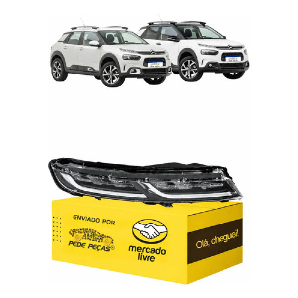 Farol C4 Cactus 2019 2020 2021 2022 23 2024 Superior Drl Ld Direito/passageiro