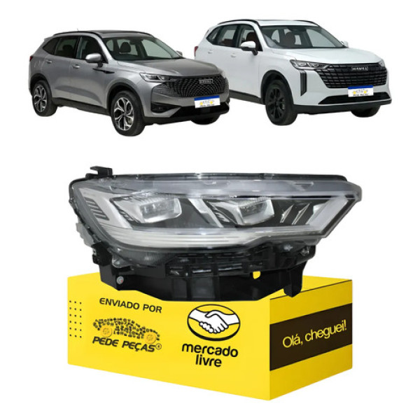 Farol Sinaleira Haval H6 2023 2024 25 2026 Full Led Ld Direito/passageiro