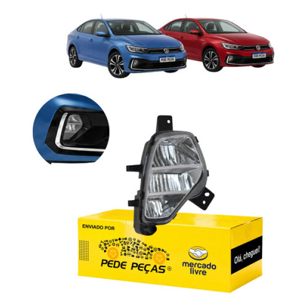Milha Auxiliar Cibie Vw Virtus 2023 24 25 2026 Ld Cristal