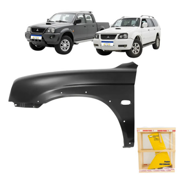 Paralama L200 Pajero Sport Outdoor 2004 2005 2006 A 2012 Esquerdo / Motorista