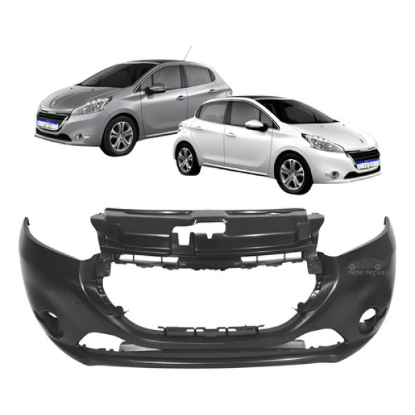 Parachoque Dianteiro Peugeot 208 2013 2014 2015 2016 Preto