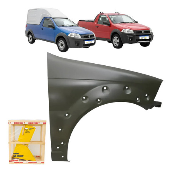 Paralama Fiat Strada Working 2014 2017 2019 A 2020 Ld