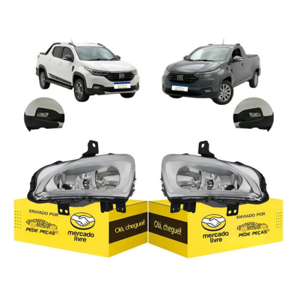 Par Farol Milha Cibie Auxiliar Strada 2021 2022 2023 A 2025 Cristal