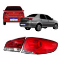 Par Lanterna Tampa + Canto Fiat Siena 2008 2009 A 2016 Ld Direito/passageiro Vermelho