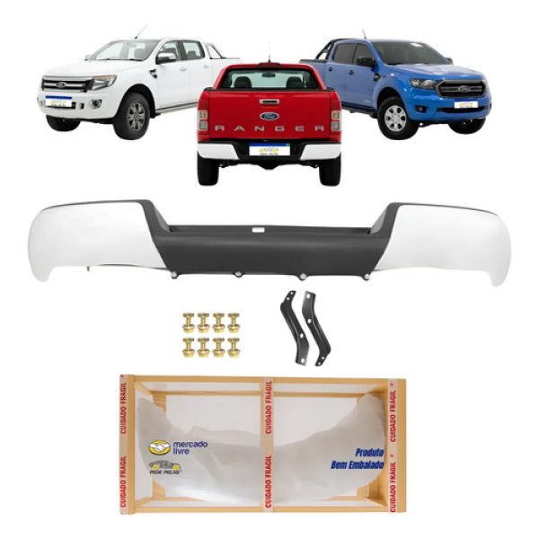 Parachoque Traseiro Ford Ranger 2013 14 15 16 17 18 A 2023