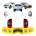 Par Lanterna Chevrolet S10 2001 2002 2003 A 2008 Fume Claro Ambos Lados Vermelho