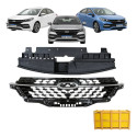Grade Dianteira Chery Arrizo 6 2021 2022 Preto Com Friso Cromado Brilhante
