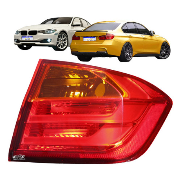 Sinaleira Bmw Serie 3 320i 328i 335i 2013 2014 2015 Led Ld Direito/passageiro Vermelho
