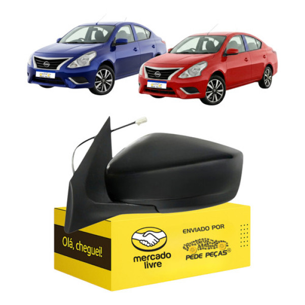 Retrovisor Elétrico Nissan Versa 2016 2017 A 2021 S/pisca Esquerdo