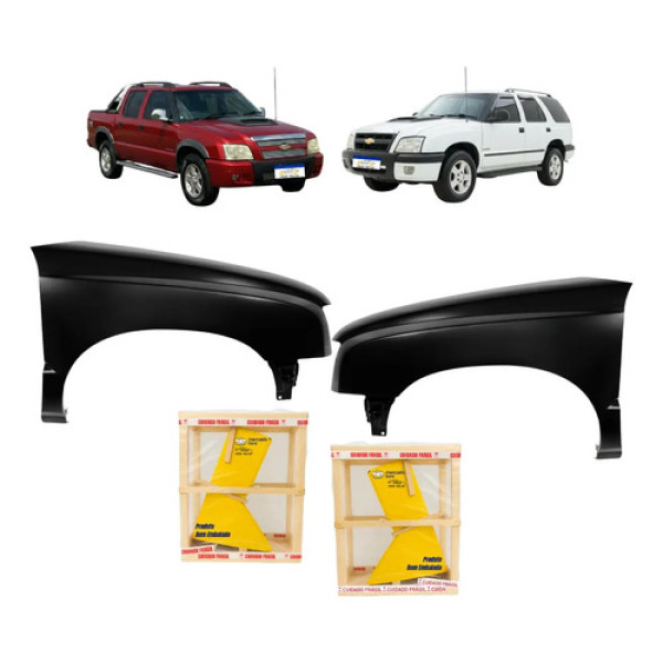 Par Paralama S10 Blazer 2001 02 03 04 05 06 07 08 09 10 2011