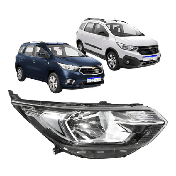 Farol Chevrolet Spin 2019 2020 2021 2022 2023 2024 C/led Ld Direito