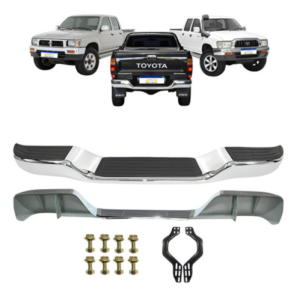 Parachoque Traseiro Hilux 1992 1993 A 2002 2003 2004 Cromado