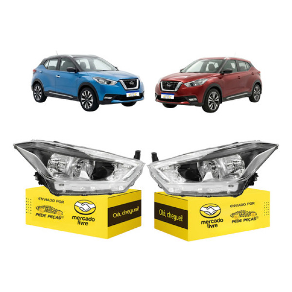 Par Farol Sinaleira Nissan Kicks 2017 18 A 2021 Manual S/led Direito