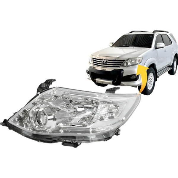 Farol Toyota Hilux Sw4 2012 2013 A 2015 Sem Xenon Esquerdo Esquerdo/motorista
