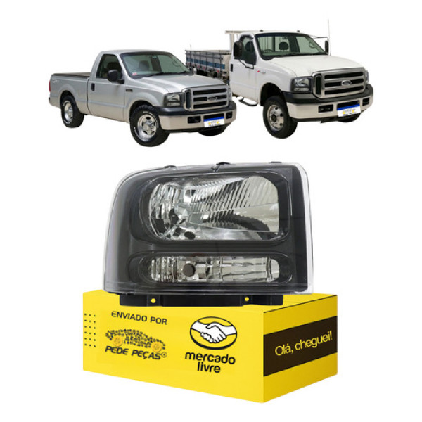 Farol F250 1999 2000 01 02 03 04 05 06 07 08 09 10 2011 L.d Direito/passageiro