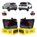 Par Lanterna Traseira Vw T-cross 2025 2026 2027 Com Led Nova Ambos Lados Vermelho