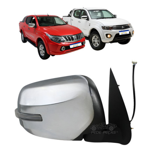 Retrovisor Elétrico Ld Triton 2017 A 2020 C/pisca Retrátil Direito