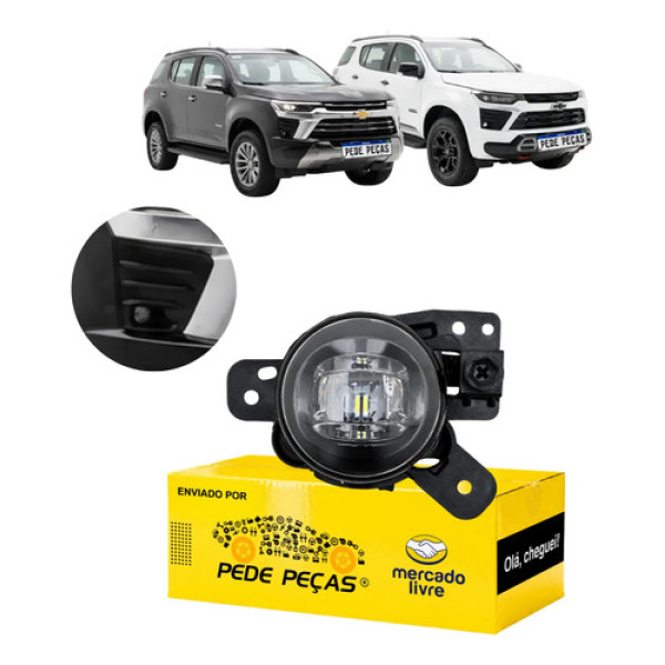 Farol Milha Gm Chevrolet Trailblazer 2025 2026 C/led Ld Cristal