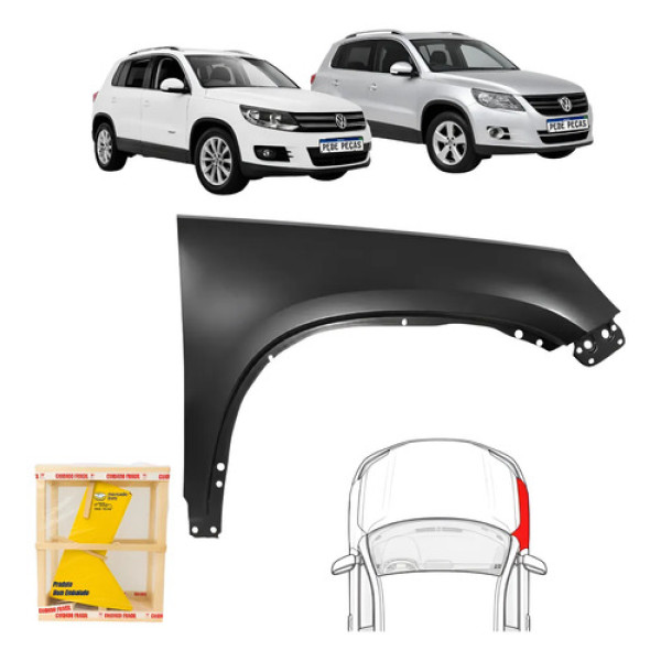 Paralama Volkswagen Tiguan 2009 10 11 12 13 14 15 16 2017 Ld