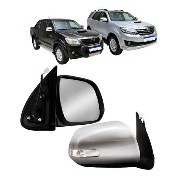 Retrovisor Esquerdo Toyota Hilux 2012 2013 A 2015 C/pisca   Esquerdo