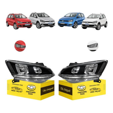 Farol Vw Fox Crossfo...