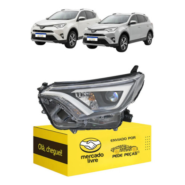 Farol Sinaleira Toyota Rav4 2017 2018 Elétrico C/led Le Esquerdo/motorista