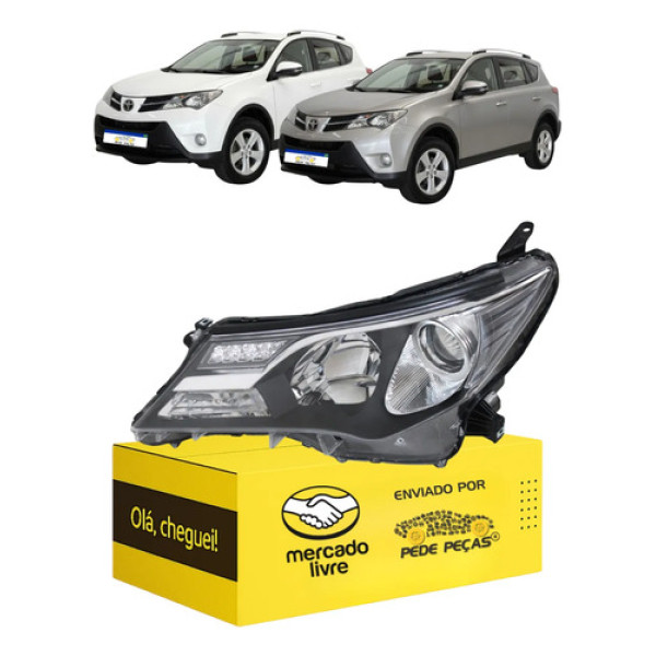Farol Sinaleira Toyota Rav4 2013 2014 2015 C/motor C/led Le Esquerdo/motorista