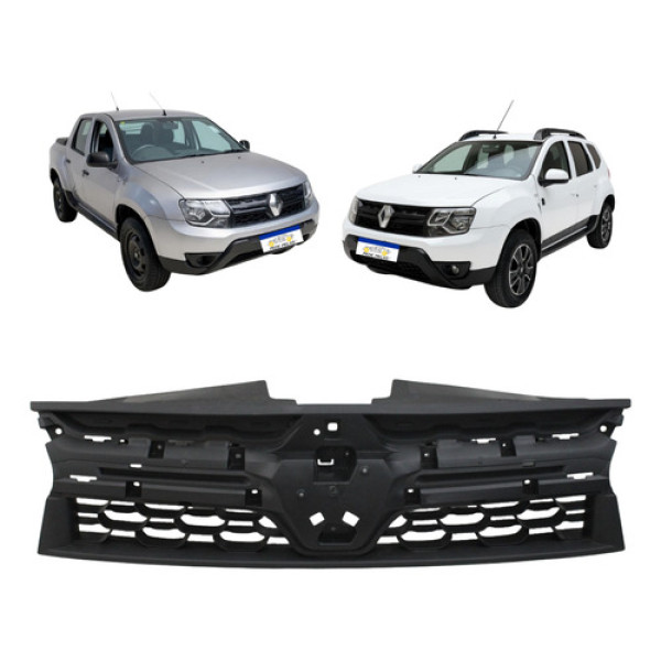 Grade Interna Renault Duster Oroch 2016 2017 2018 A 2020   Preto Fosco
