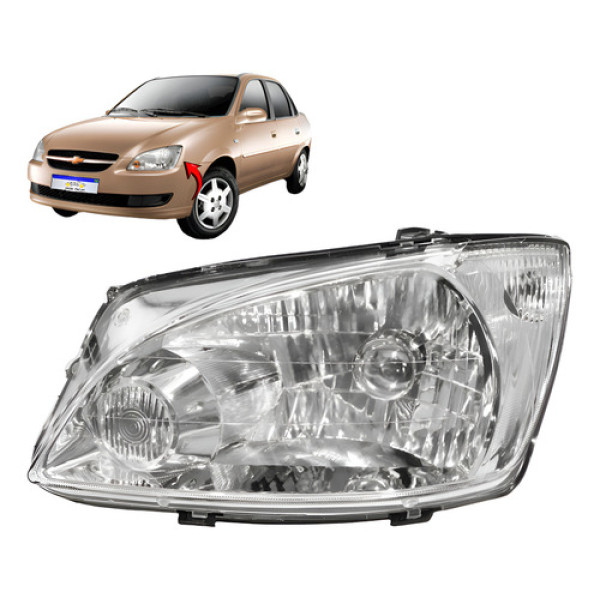 Farol Chevrolet Classic 2011 2012 2013 2014 2015 2016 L.e Esquerdo