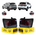 Par Lanterna Sinaleira Volkswagen Tcross 2025 2026 27 C/led Ambos Lados Vermelho